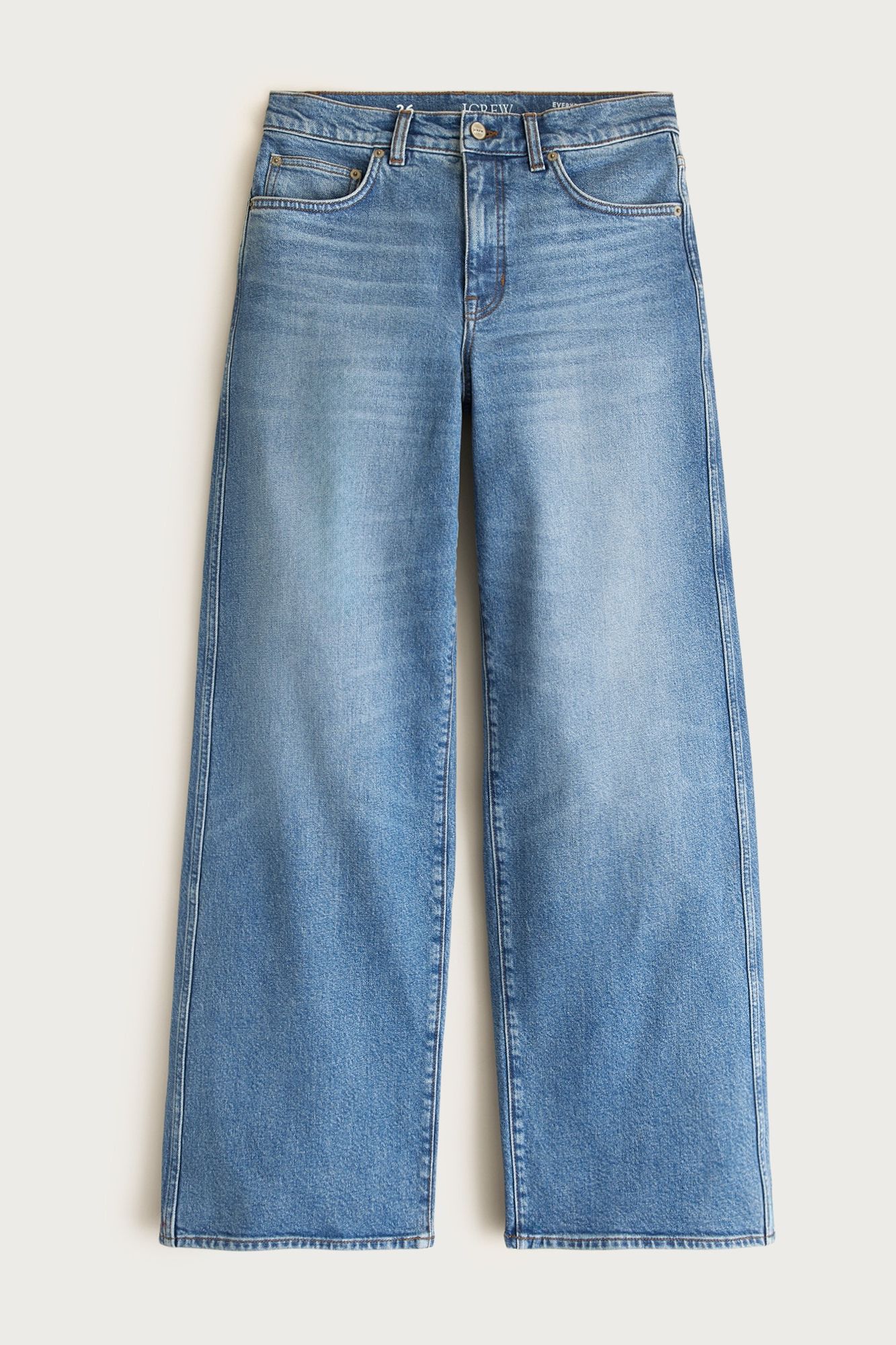 Everyday Wide-Leg Ankle Jean in Semi-Stretch