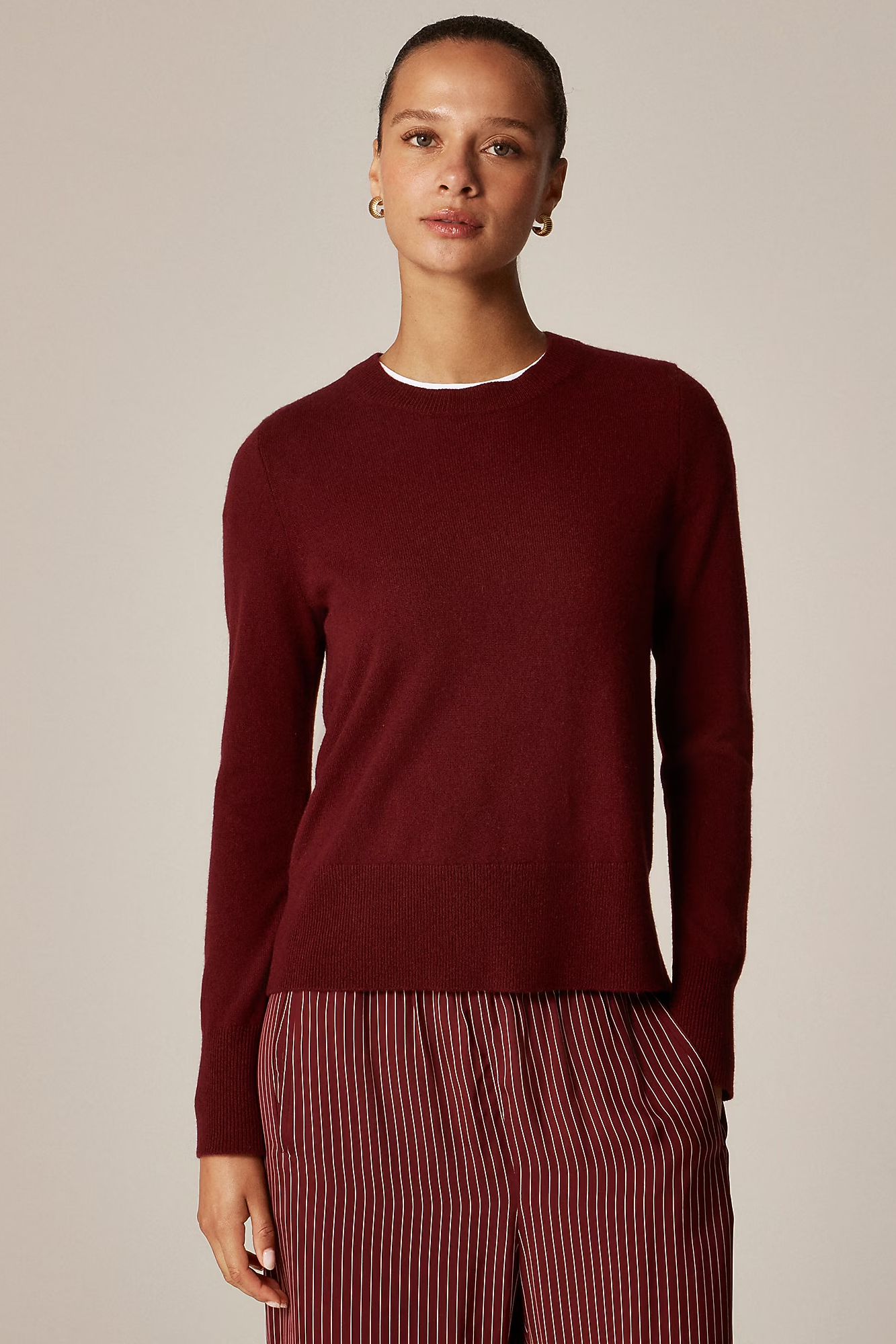 J.Crew, Cashmere Classic-Fit Crewneck Sweater in Zebra Intarsia