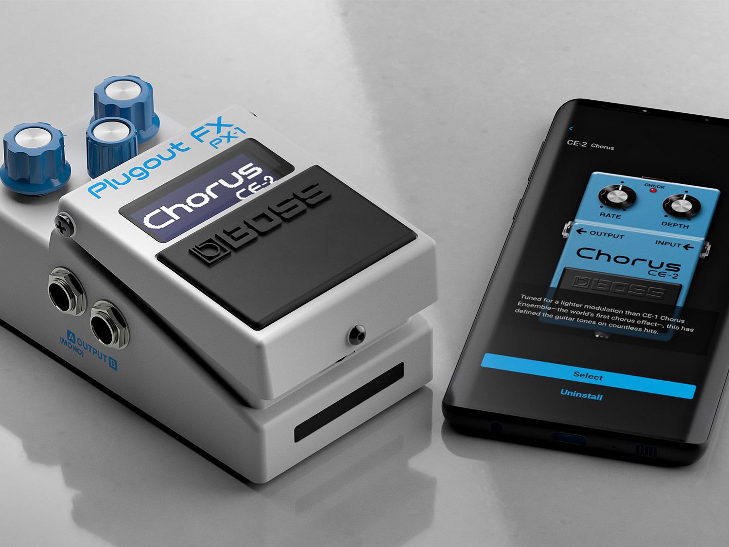 Each effect in the PX-1 delivers the genuine sound and response of 