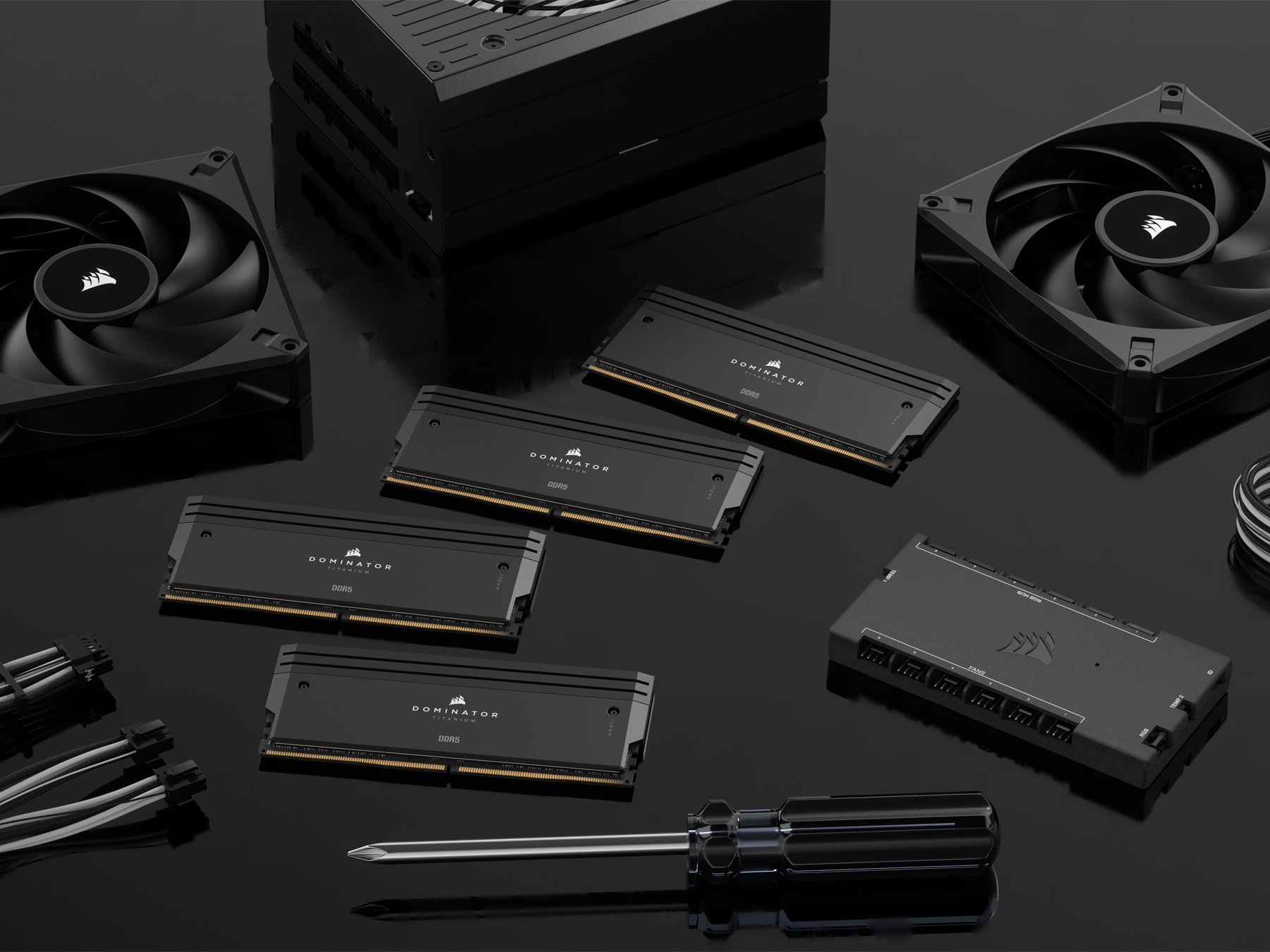 【はるか】CORSAIR DOMINATOR TITANIUM DDR5 CORSAIR Dominator Titanium RGB DDR5 64GB (2x32GB) DDR5 6000MHz