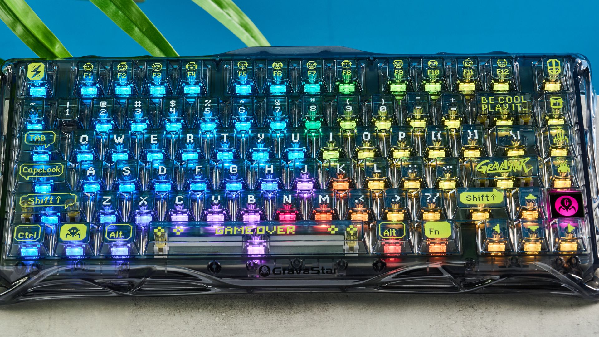 キーボード GravaStar Mercury k1 lite GravaStar Mercury K1 Lite トランスペアレントブラック | 75