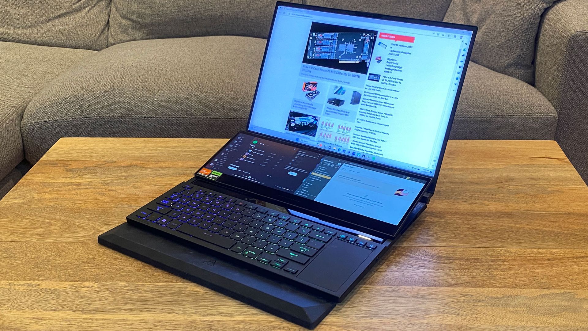 Asus ROG Zephyrus Duo 16 Review: Dragon Range Meets RTX 4090 