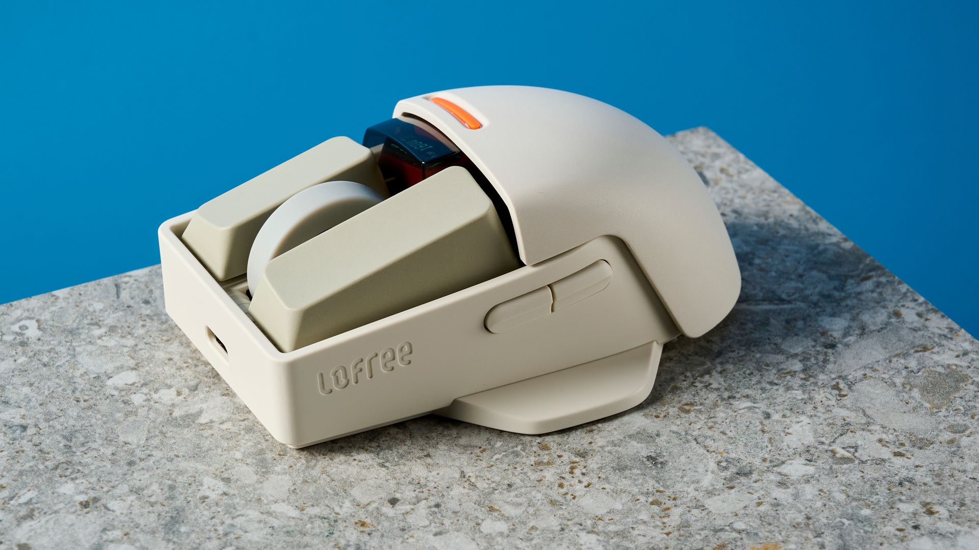 Lofree TOUCH ホワイト マウス Touch PBT Wireless Mouse