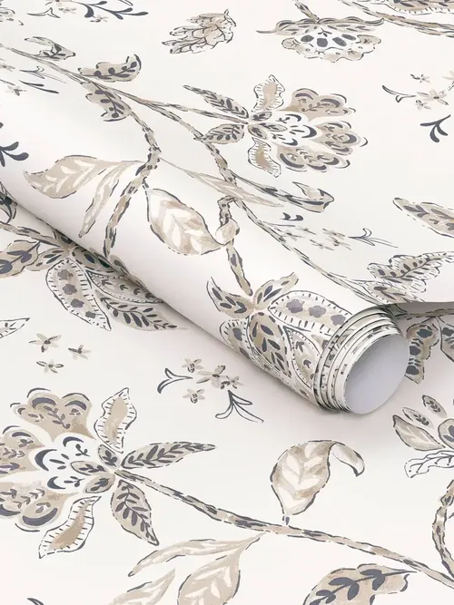 Neutral Millie Floral Peel and Stick Wallpaper