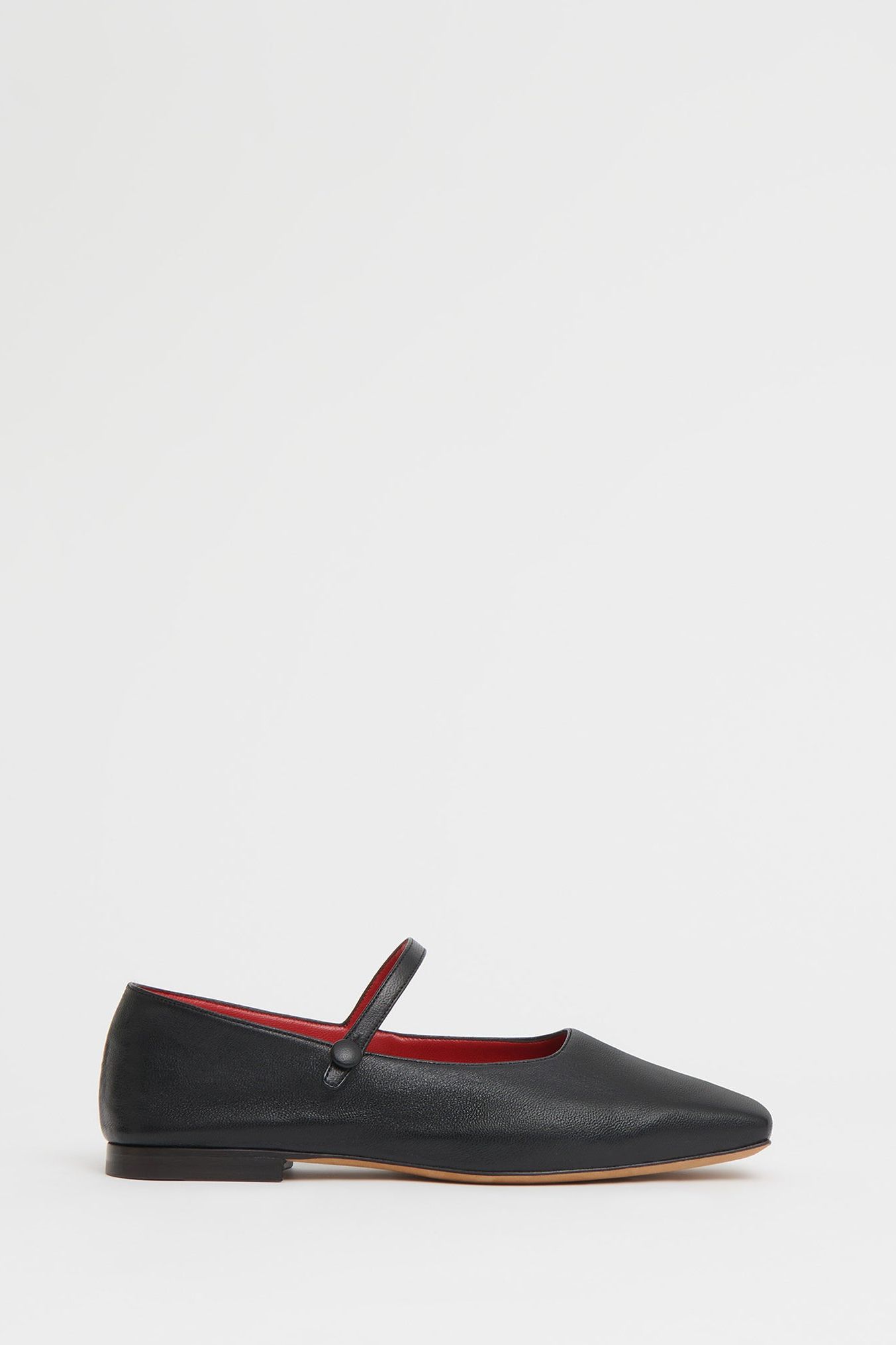 Square Toe Mary Jane - Black/flamma