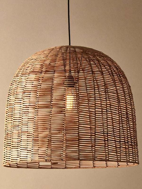 Noko Wicker Dome Pendant - Large - Large / Natural