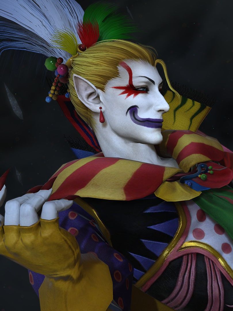Final Fantasy 14: Dawntrail - Kefka from the Fan Fest 2026 NA presentation
