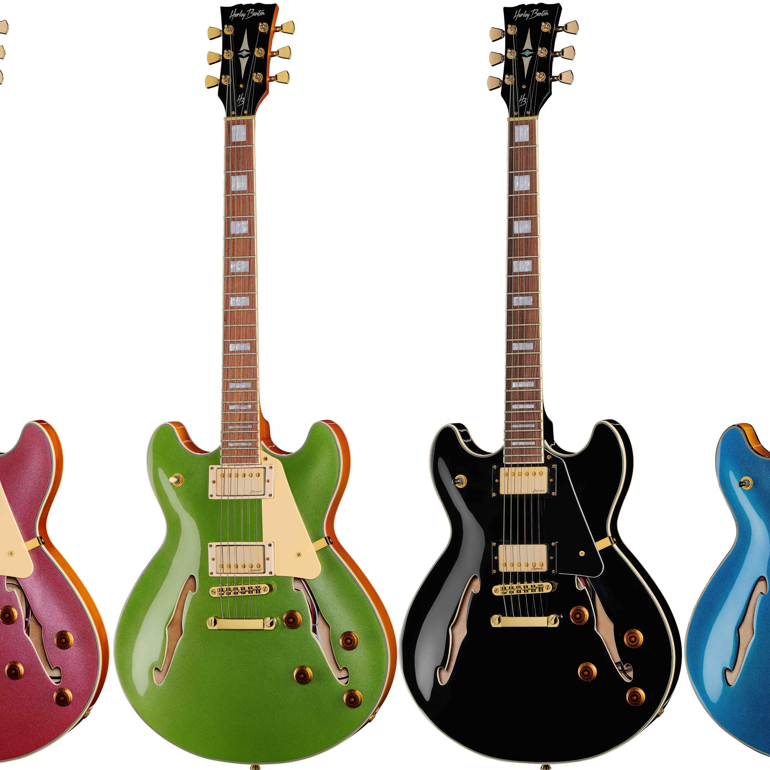 Harley Benton's HB-35Plus semi-hollow guitar is now available in 4
