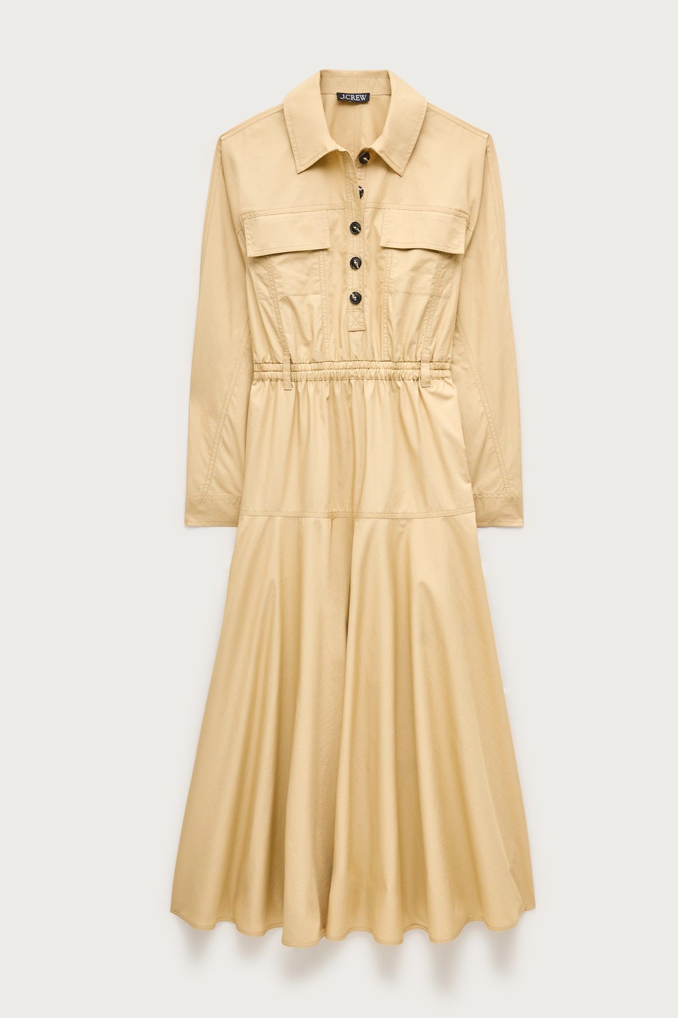 Trench Shirt-Dress in Cotton Poplin