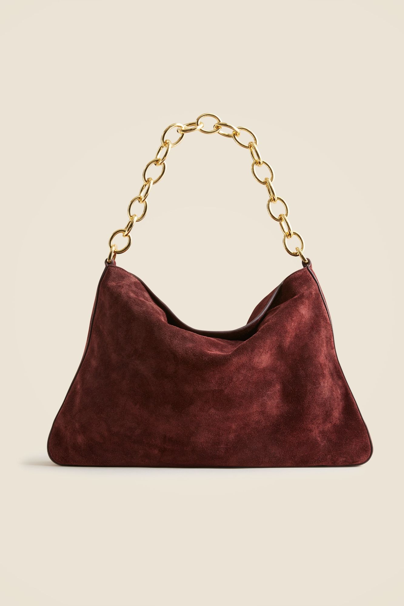 Berkeley Chainlink Shoulder Bag in Suede