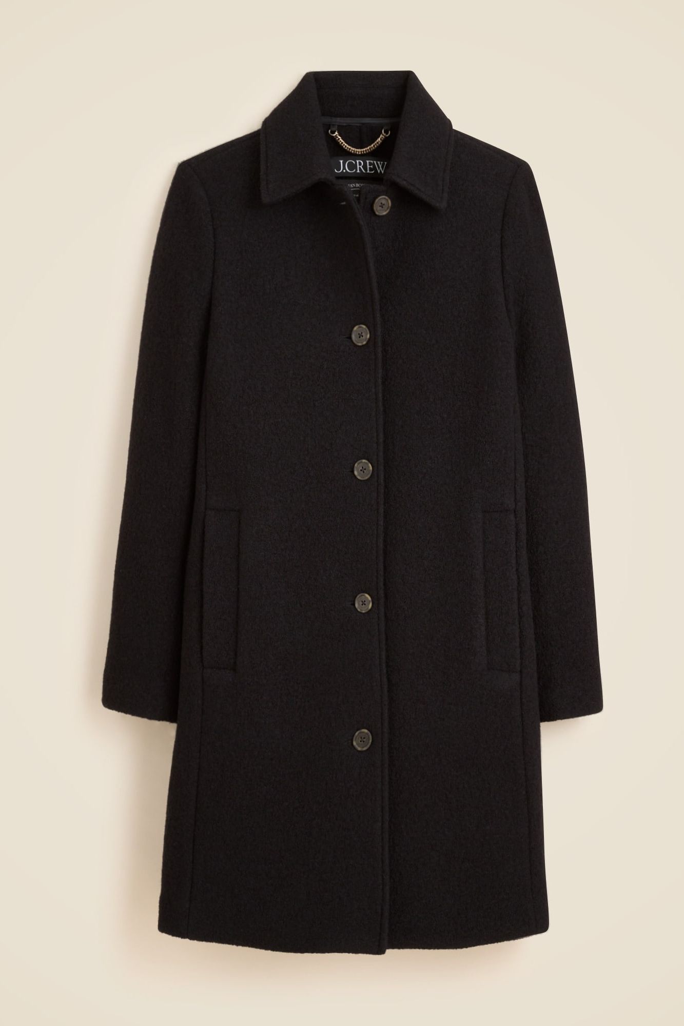 Car Coat in Italian Boiled Wool