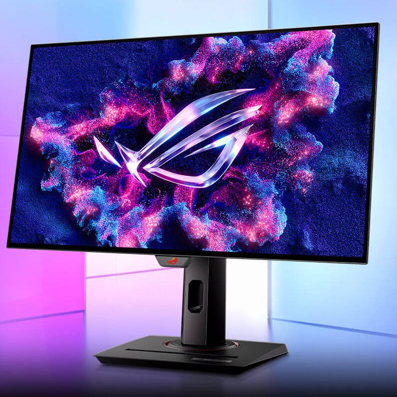 Asus unveils glossy 27-inch WOLED gaming monitor with a flicker
