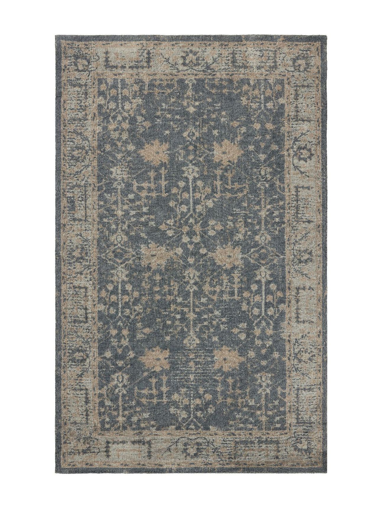 steel blue and gray pottery barn rug