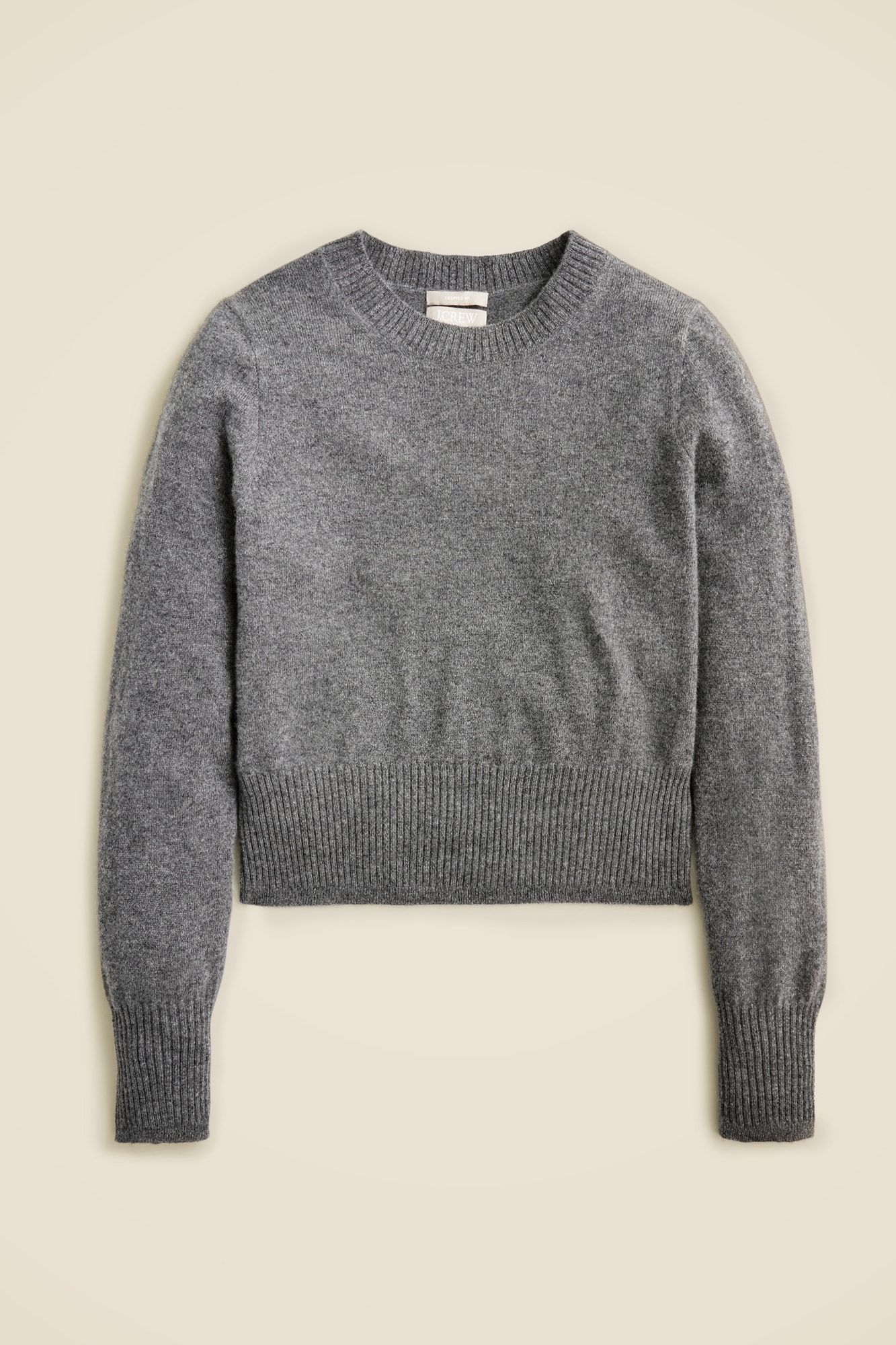 Cashmere Shrunken Crewneck Sweater