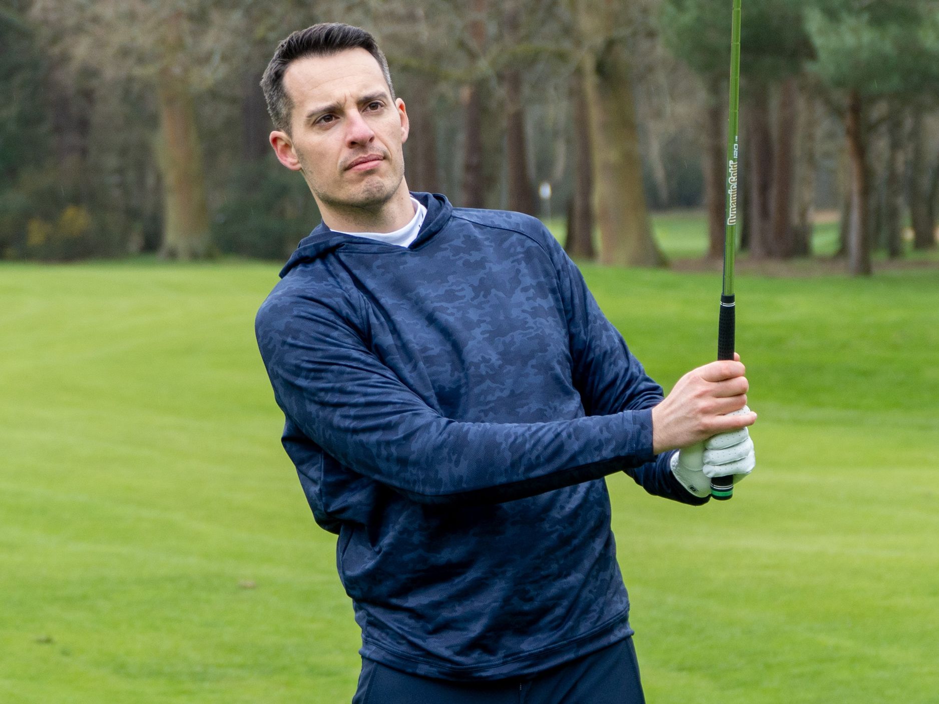Peter Millar Pine Camo Performance Hoodie Review | Golf Monthly