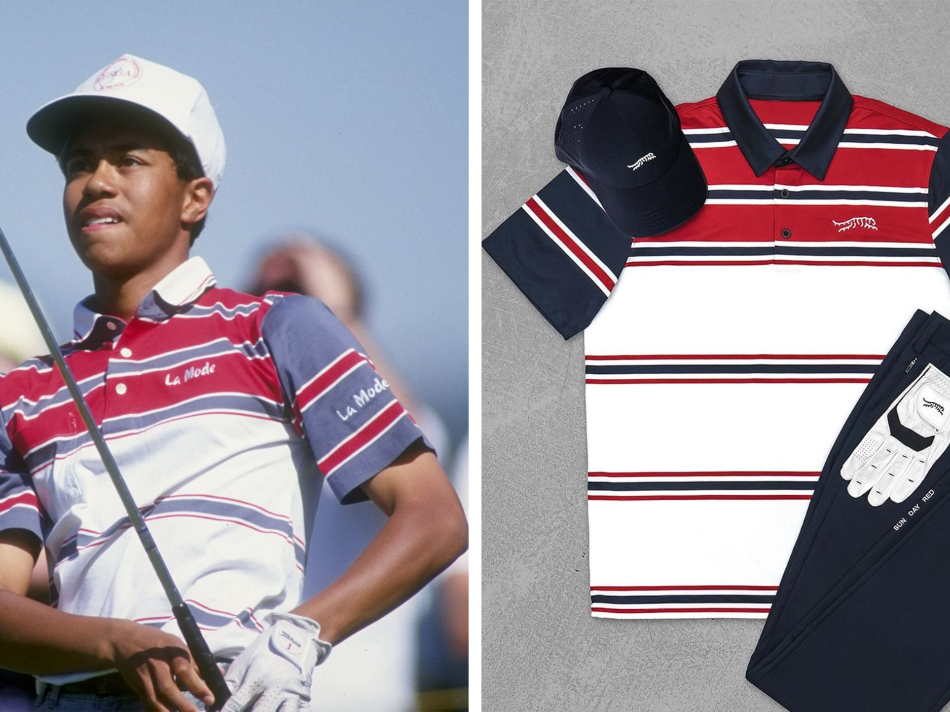 Tiger Woods Sun Day Red Polo A Nod To 1992 PGA Tour Debut At