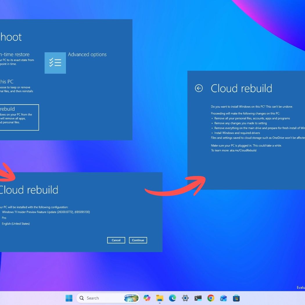 Новая функция Cloud Rebuild в Windows 11 позволяет восстановить не загружающийся ПК — изображение 19