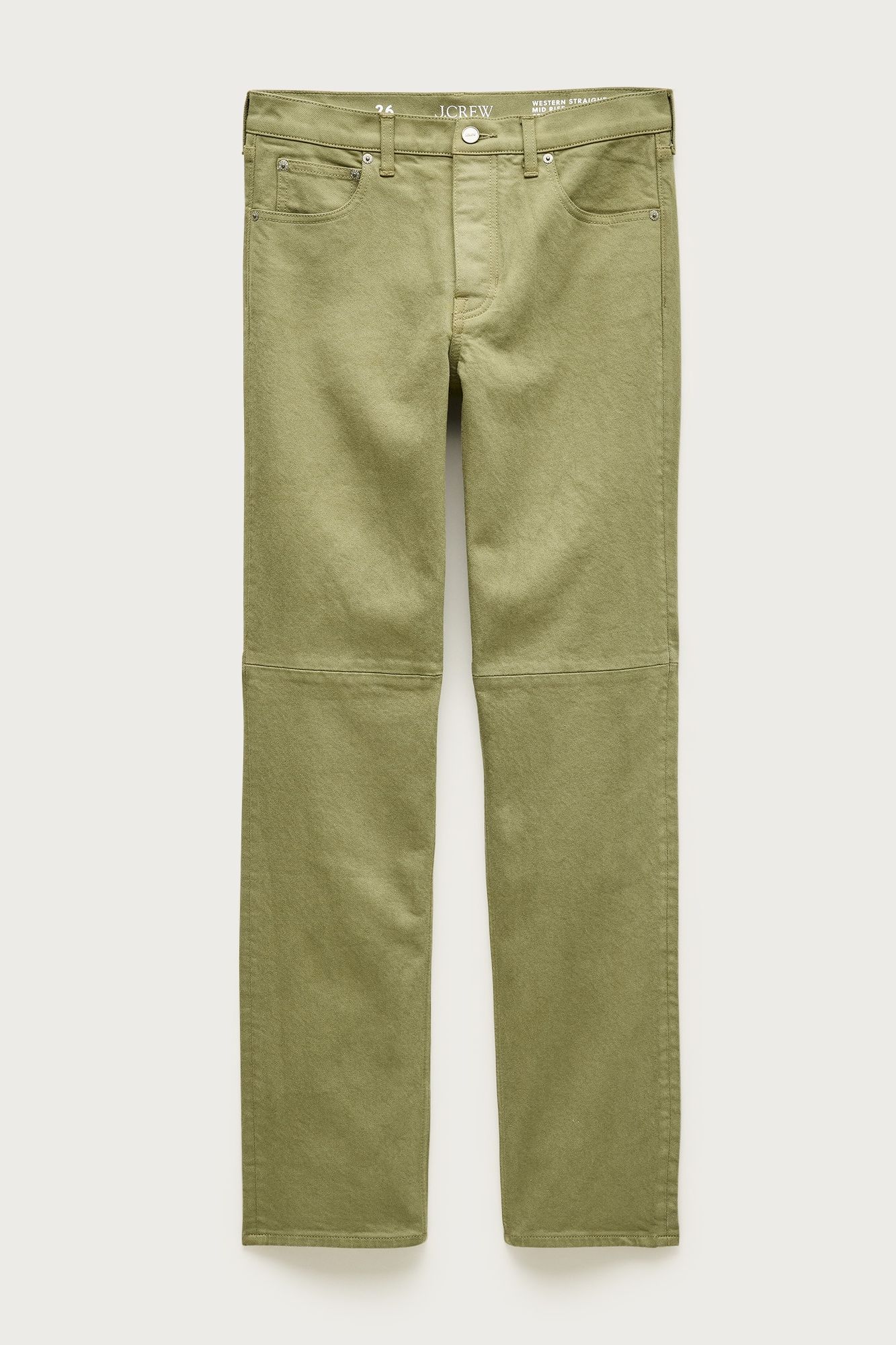 Garment-Dyed Western Straight Jean