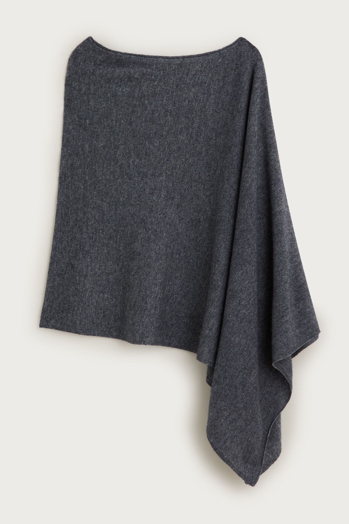 Cashmere-Wool Blend Poncho