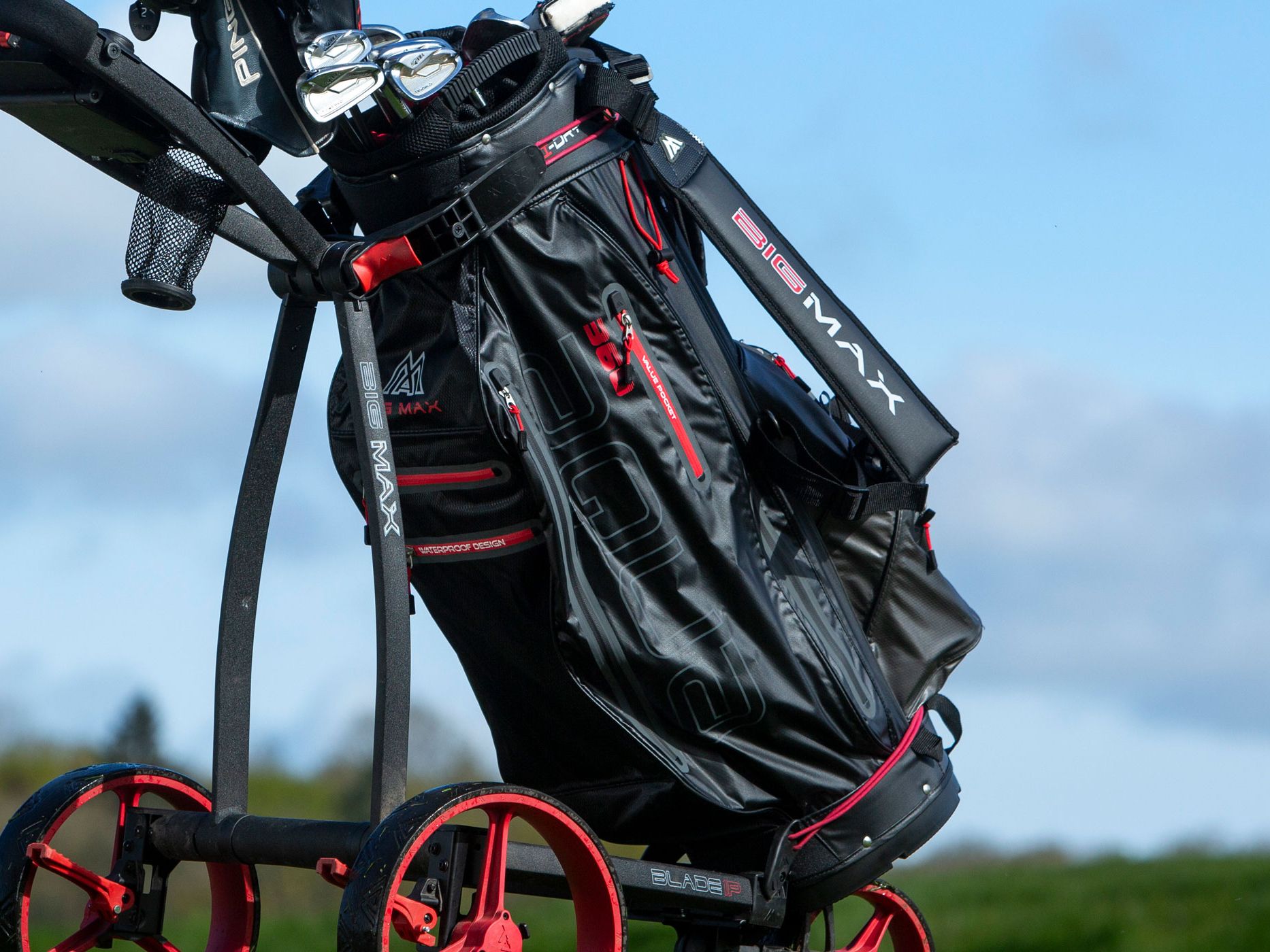 BMW キャディーバッグ AQUA TECH WATERPROOF OGIO BMW Golfsport Cartbag AquaTech 15-Slot Blue Waterproof