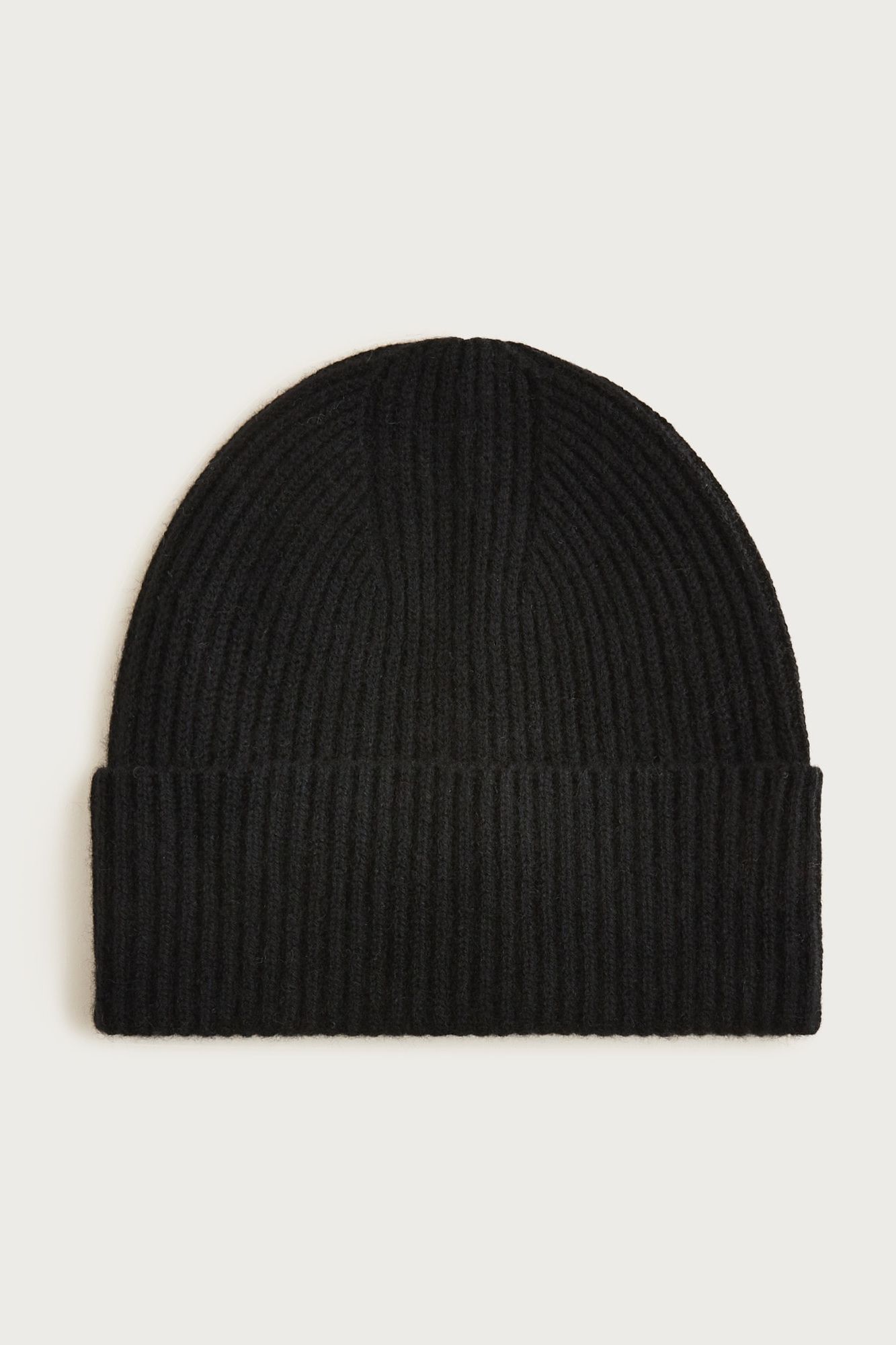 Ribbed Cashmere Beanie