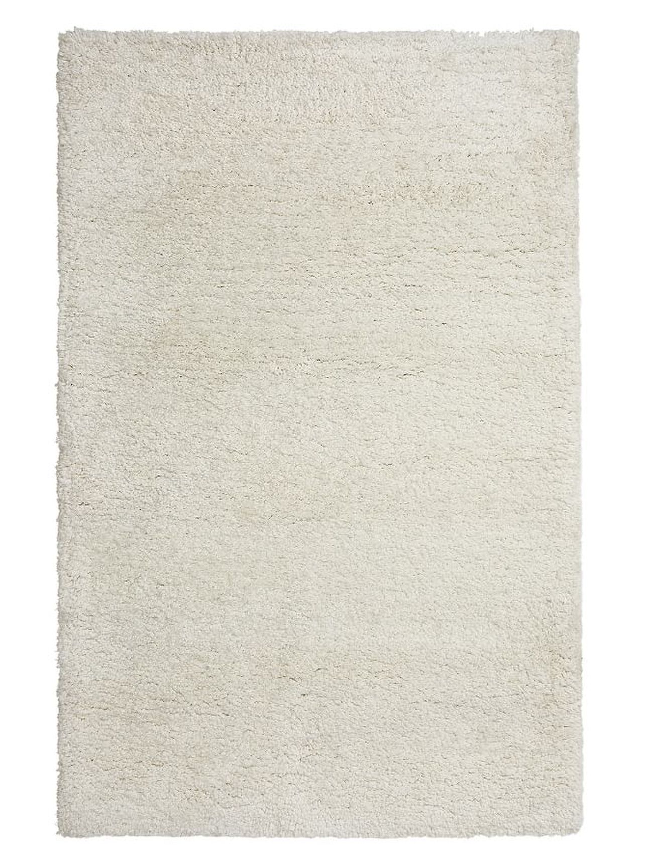 cream-colored pottery barn performance shag rug