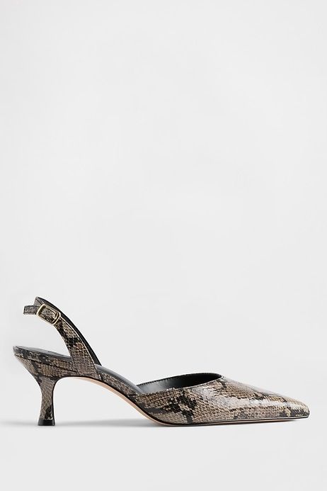 Slingback Kitten Heels