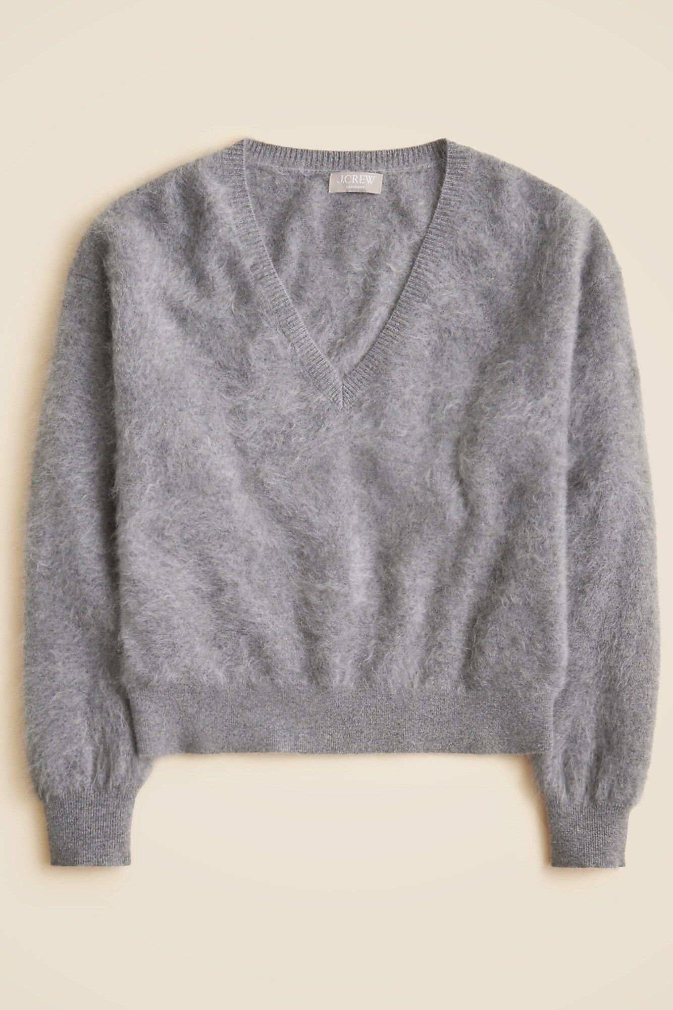 jcrew, Brushed Cashmere V-Neck Sweater