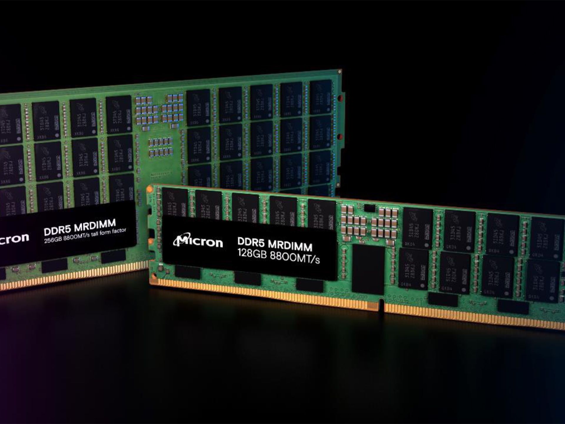 Micron muestra su MCRDIMM de 256 GB de DDR5-8800, un DIMM de doble