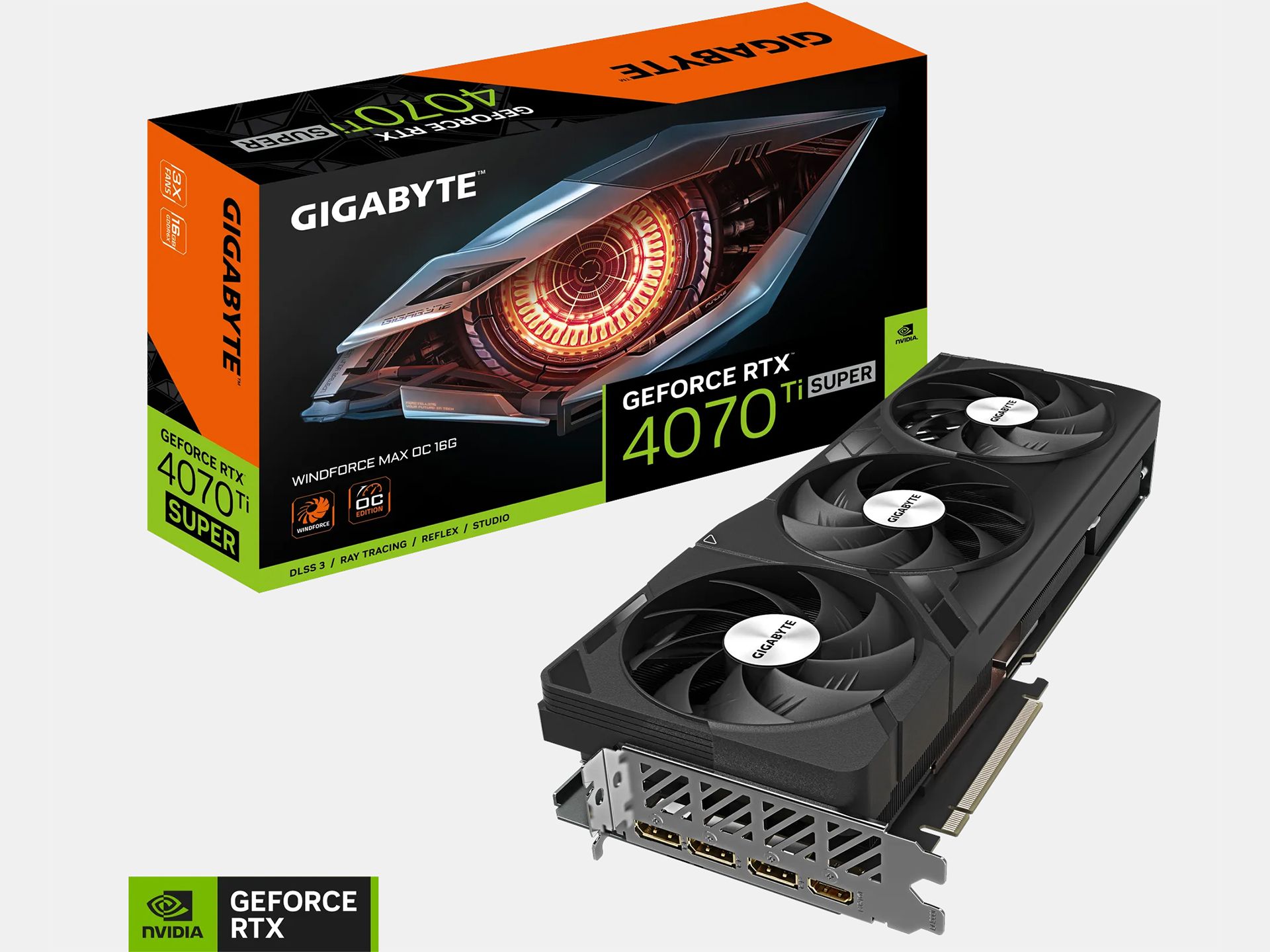 Gigabyte RTX 4070 Ti Super WindForce Max OC minimizes cable