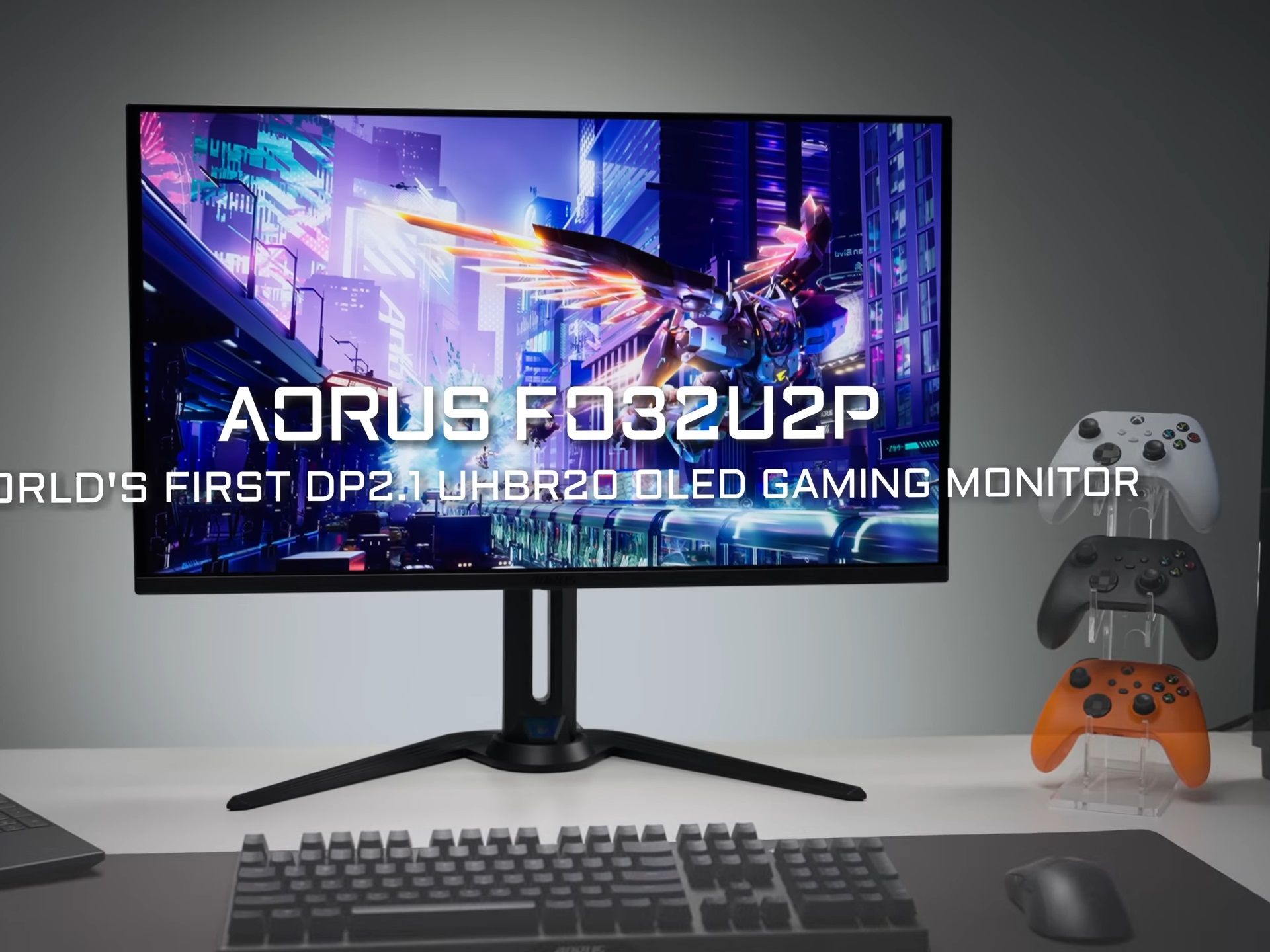 Gigabyte unveils a big gaming OLED monitor with a steller refresh