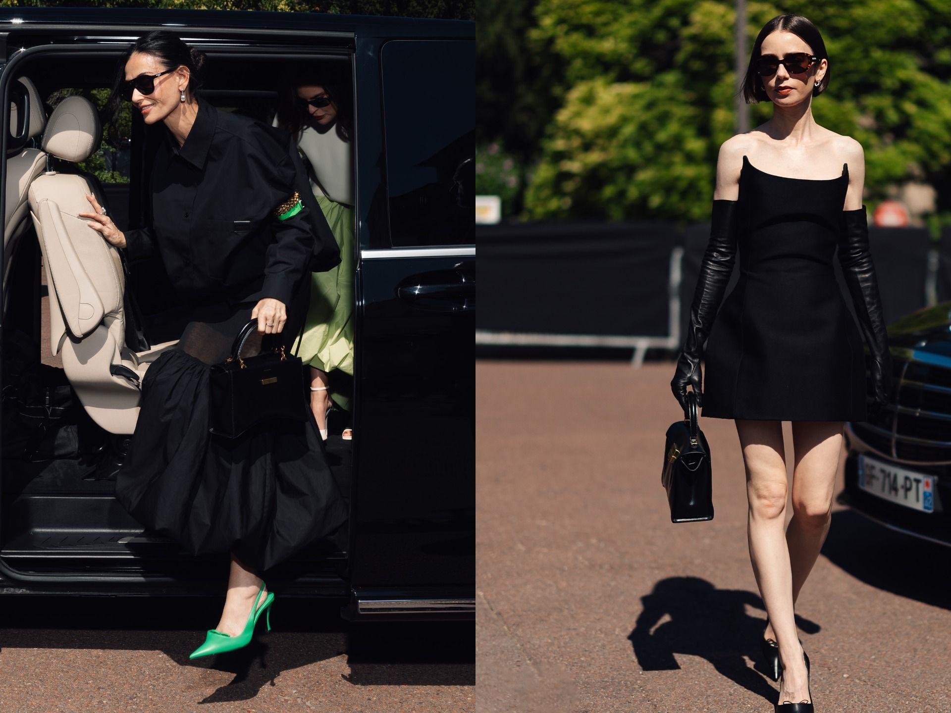 black dress bag The Balenciaga Everyone Will Be Wearing This Fall women's partywear outfits Topshop pinned sleeve mini Sizes:L