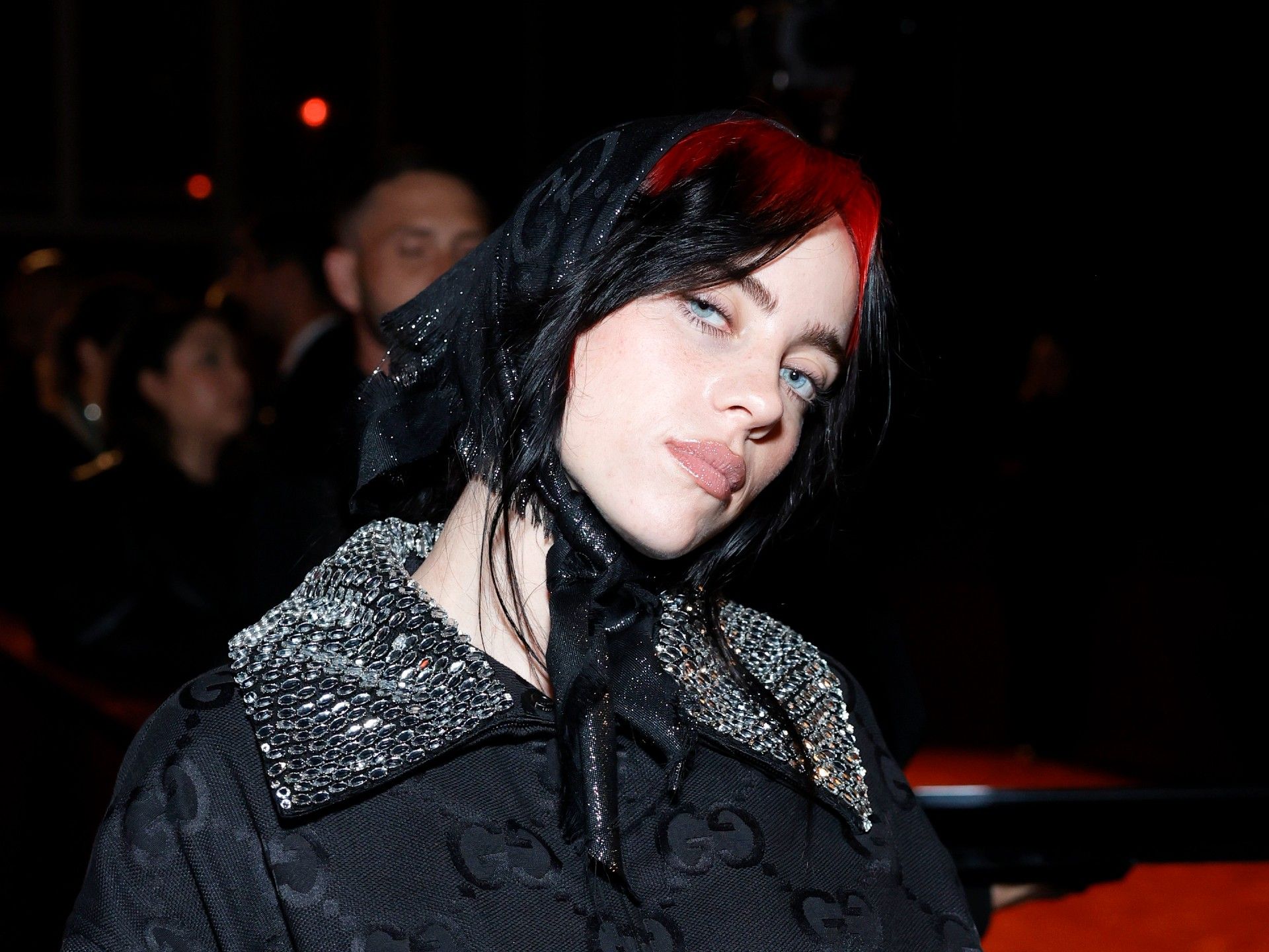 Billie Eilish Turned Her Gucci Scarf Into the Chicest Hair