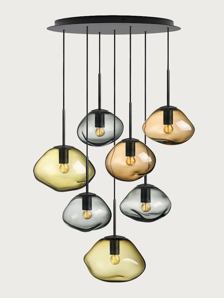 Crystal Stone Olivin Chandelier Light