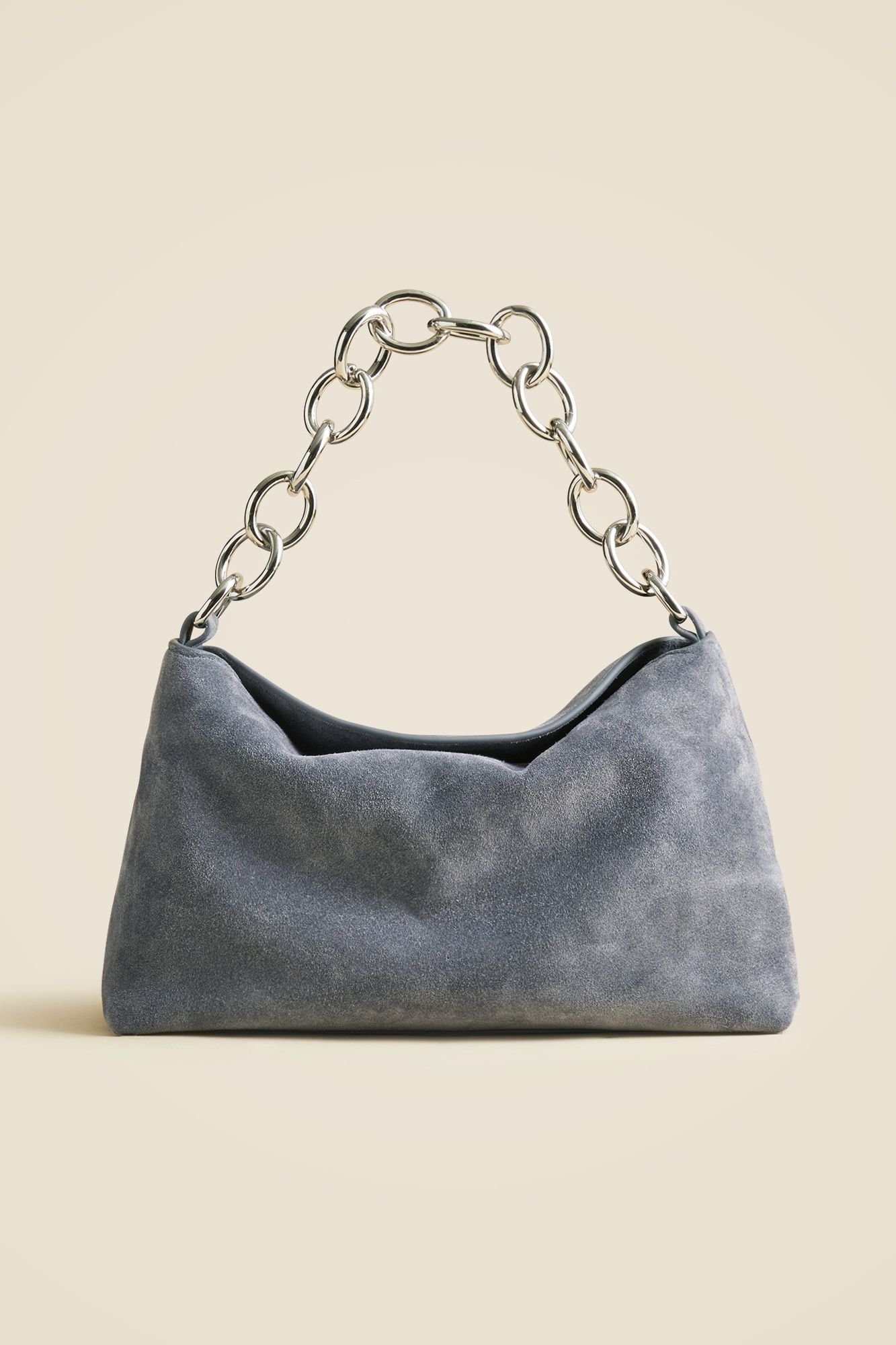 Berkeley Small Chainlink Shoulder Bag in Suede