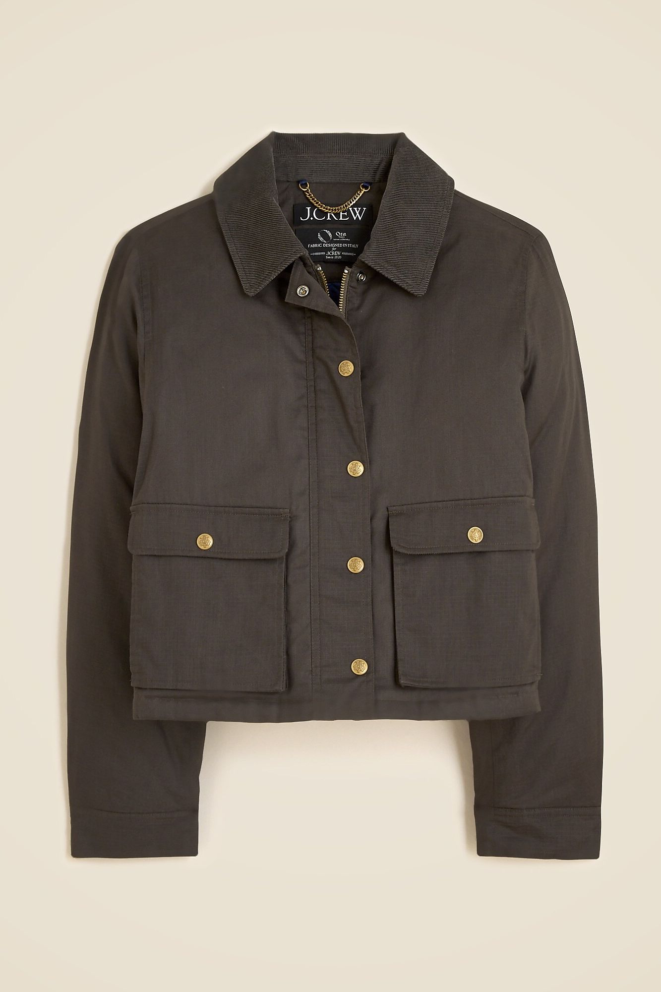 J.Crew, Cropped Barn Jacket&amp;trade; in Ripstop Cotton
