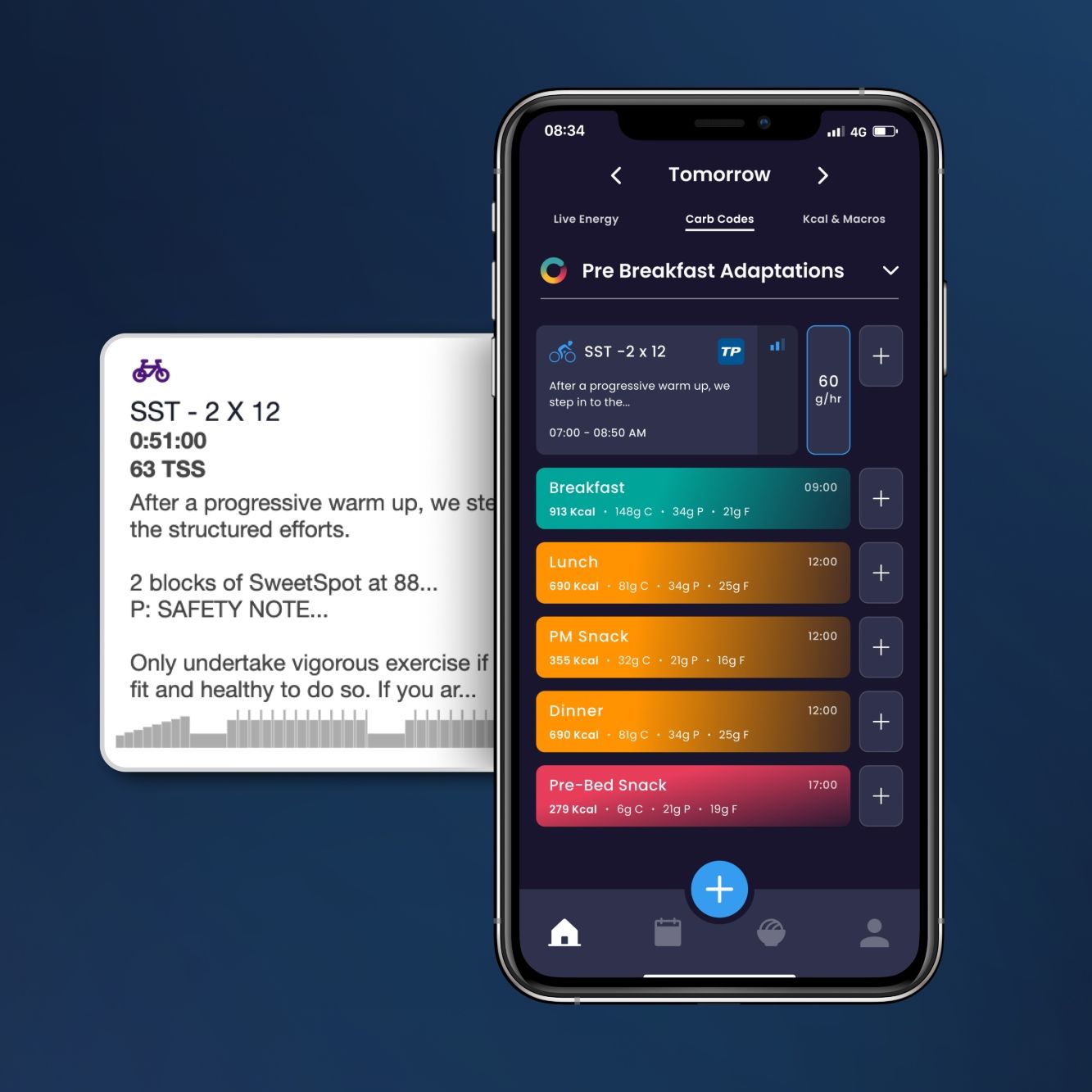 Hexis personalised nutrition app