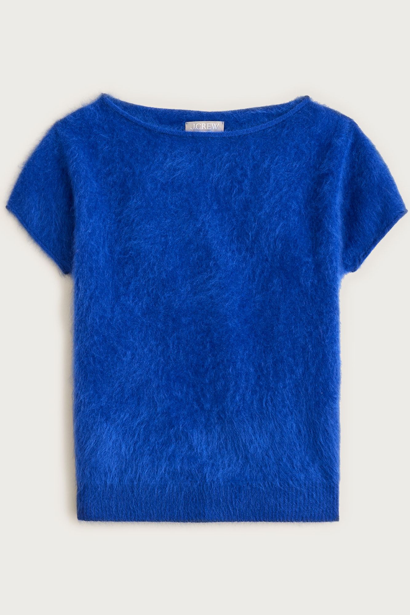 Brushed Cashmere Boatneck T-Shirt