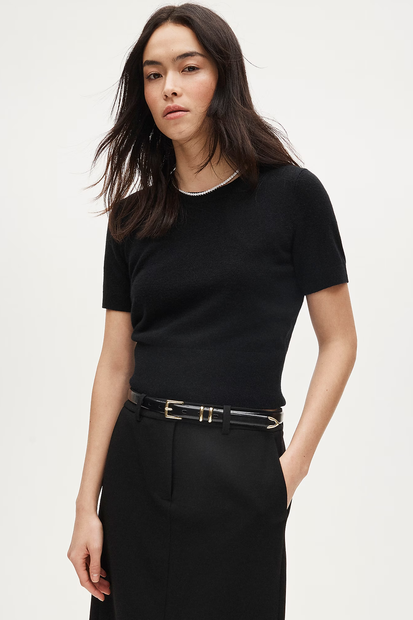 J.Crew, Cashmere Shrunken T-Shirt