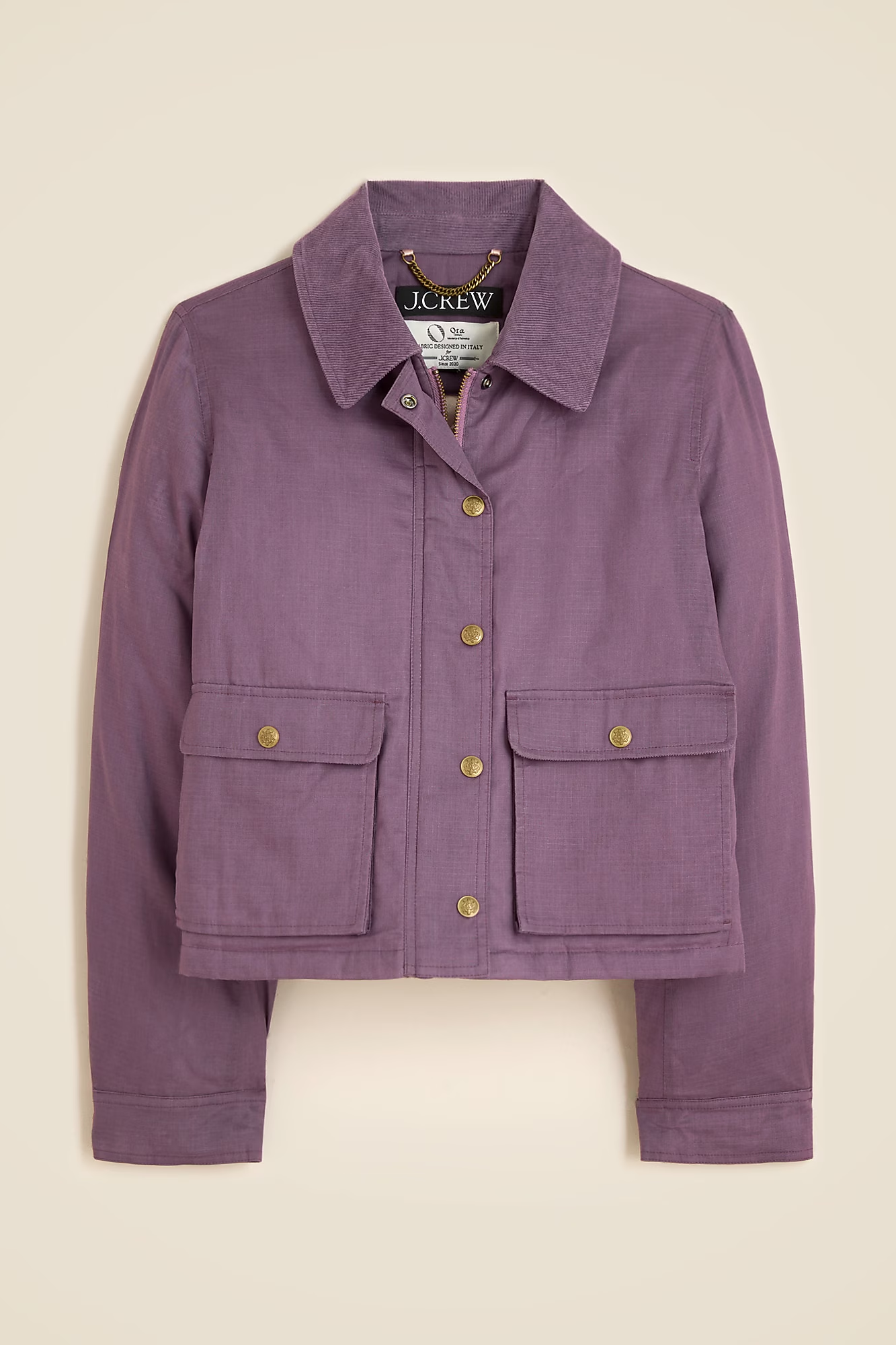 J.Crew Cropped Barn Jacket™ in ripstop cotton