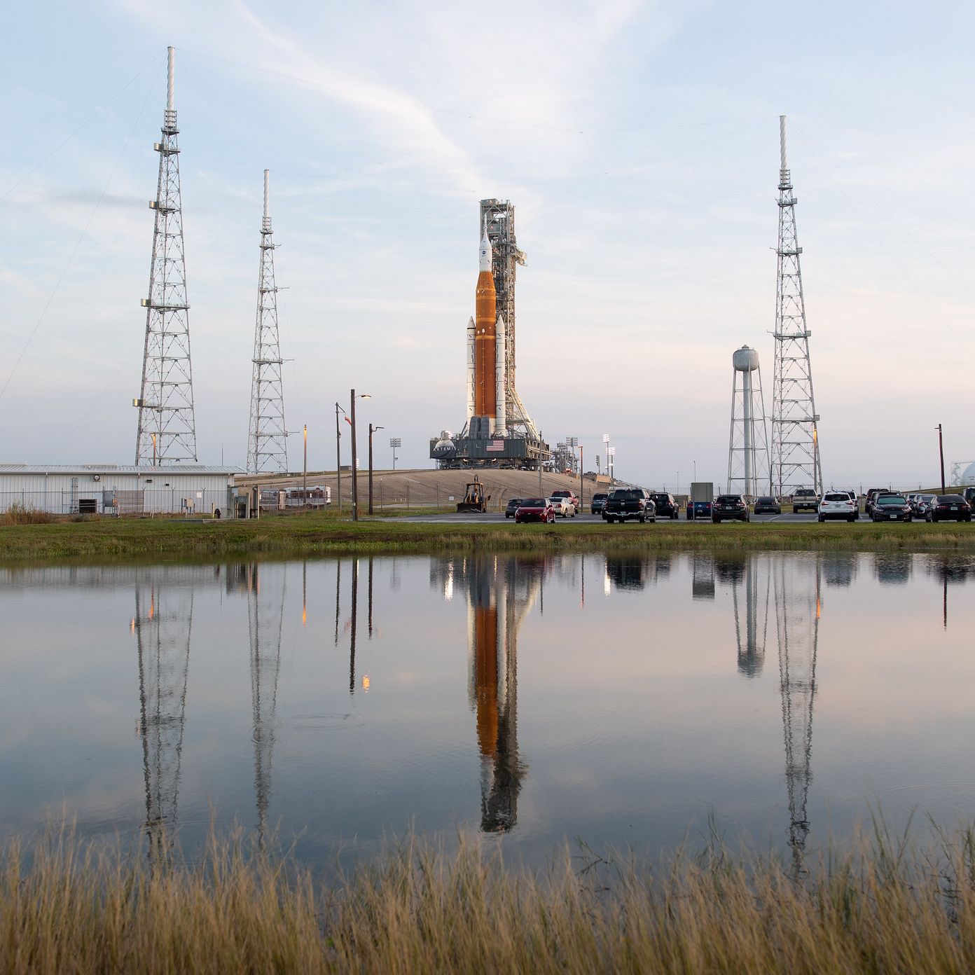 NASA Artemis 1 megarocket rolls to launch pad for moon mission | Space