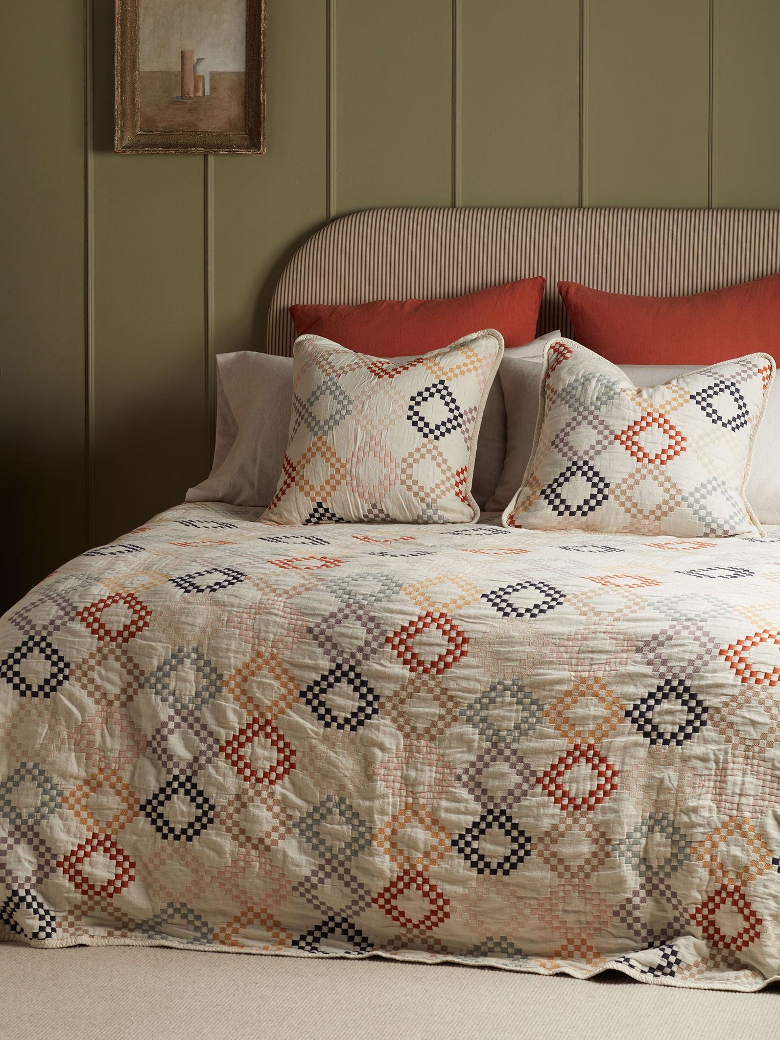 Jolene 100% Cotton Quilted Throw - Single/double