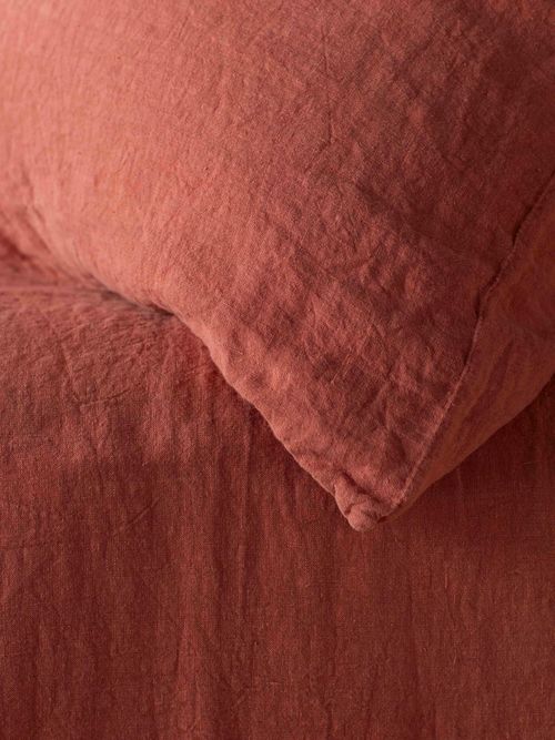 Spice 100% Linen Fitted Sheet - Single