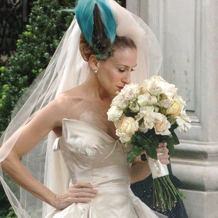Carrie Bradshaw Sex and the City Wedding Dress  Where to Get Carrie  Bradshaw's Wedding Dress? | Marie Claire