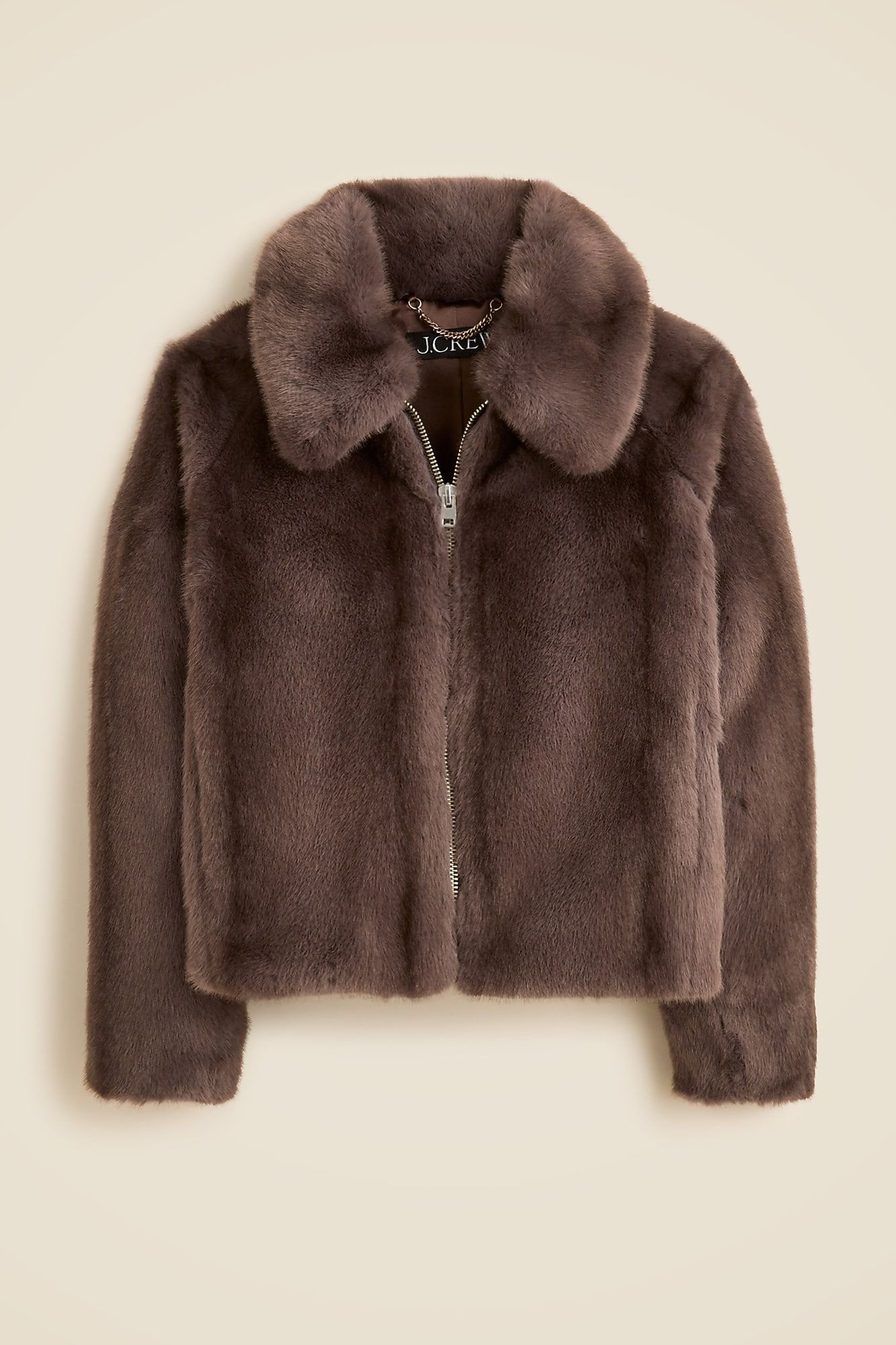 J.Crew, Zip-Up Jacket in Faux Fur (Was $348)