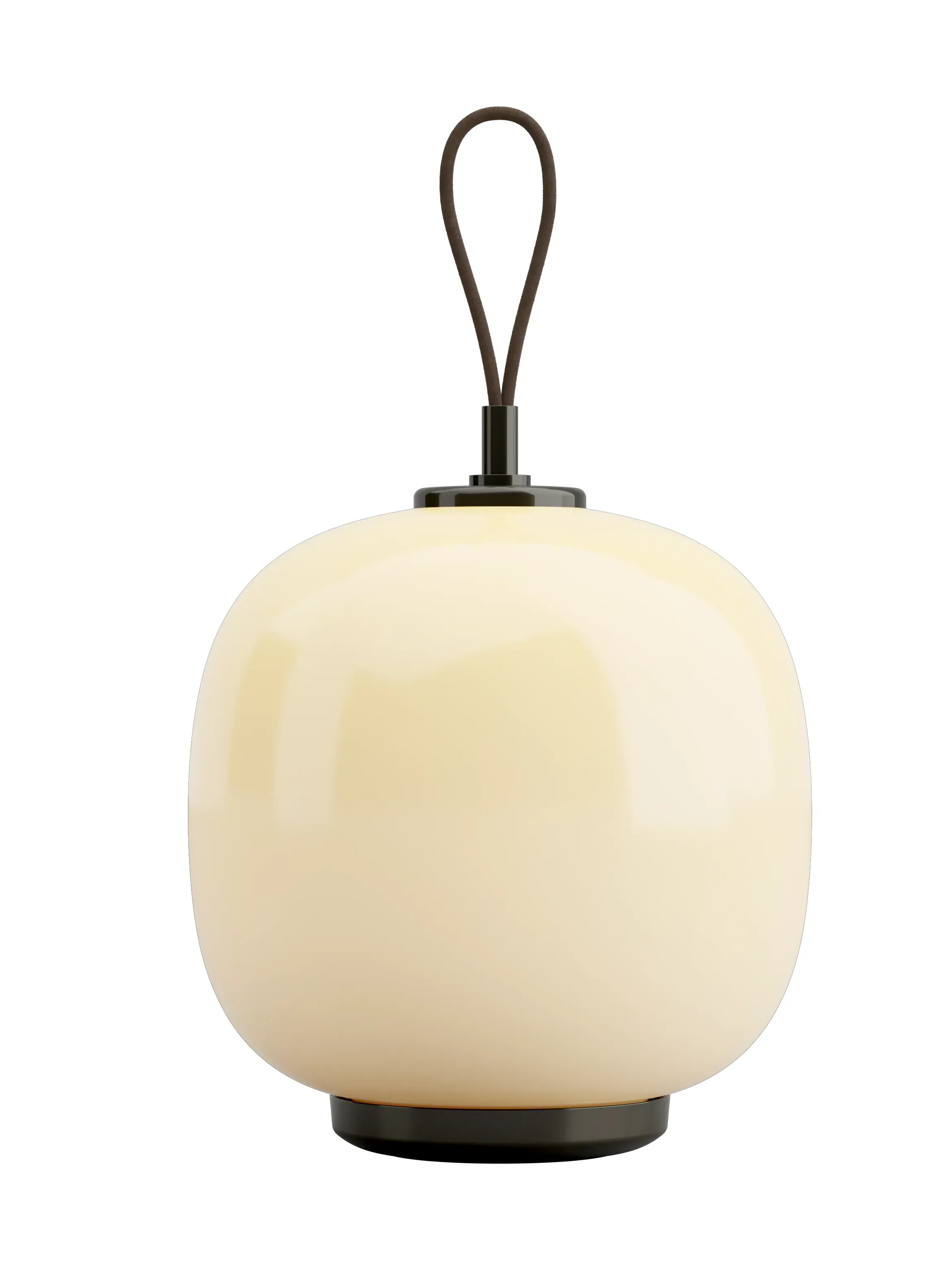Vl45 Radiohus Portable Lamp &amp;Oslash;17,5 Cm, Brass-Pale Yellow Glass
