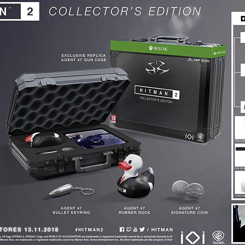 Hitman 2 Collector's Edition goes up for preorder, features dapper
