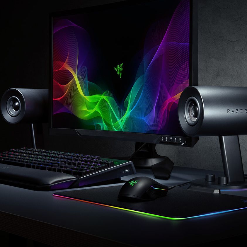 スピーカー・ウーファー Razer NOMMO CHROMA Amazon.com: Razer Nommo Chroma - Computer Speakers, Rear