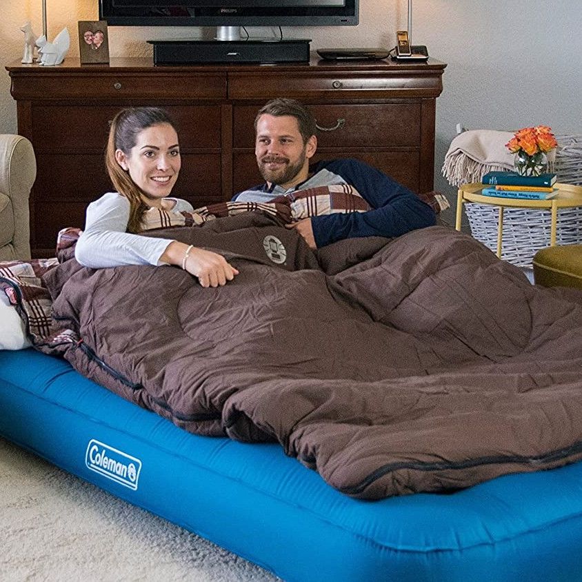 Cozy Inflated Intex Outdoor Camping Blow Up Mattress Inflatable