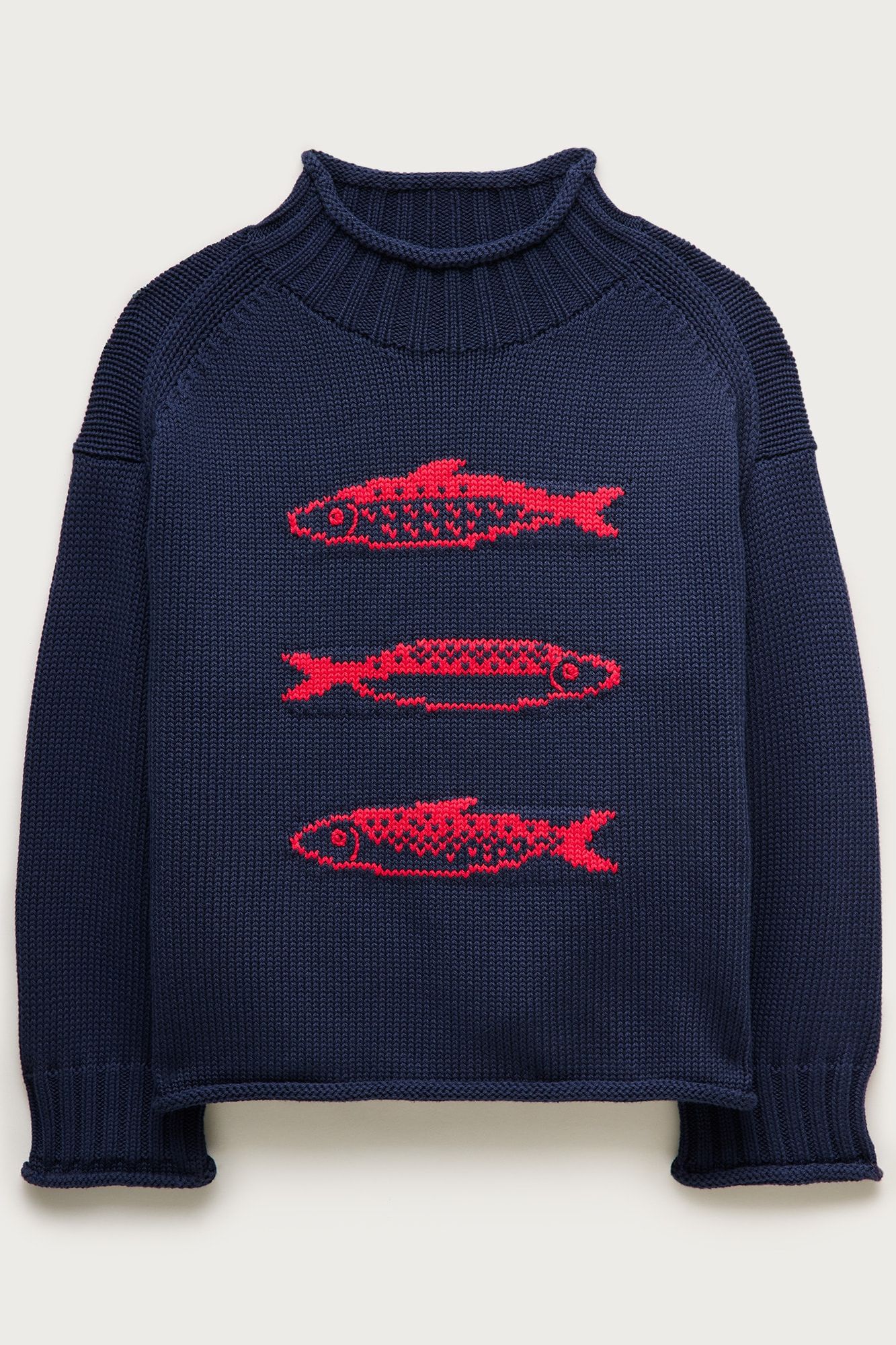 J.Crew , 2025 Rollneck&amp;trade; sweater with sardine intarsia